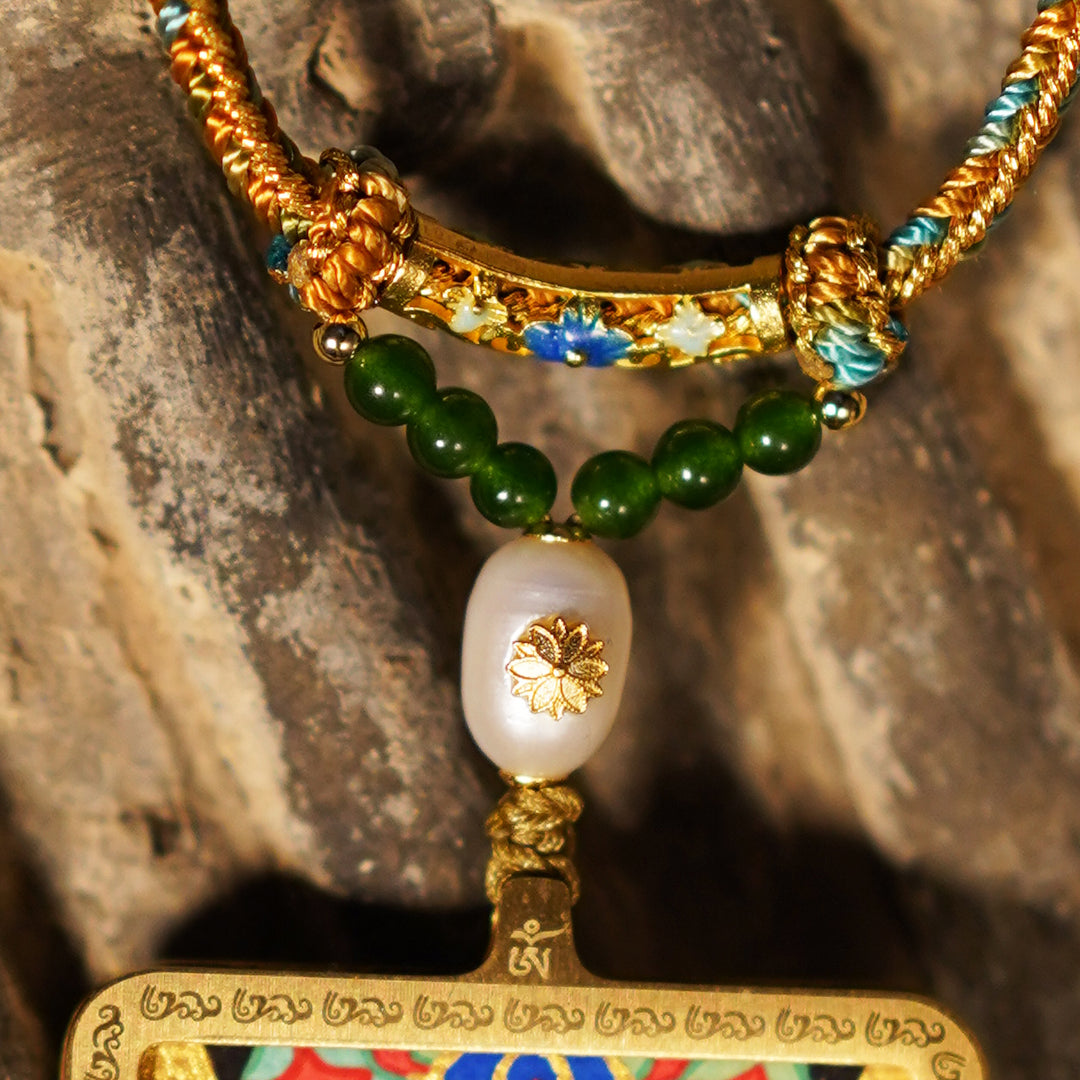 Blessed Necklace- Drashi Lhamo Necklace for Wealth