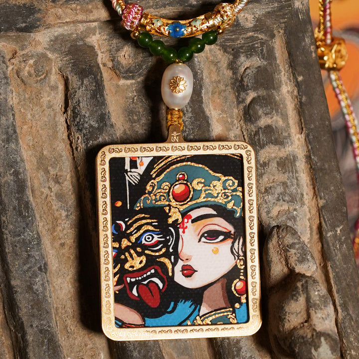 Blessed Necklace- Drashi Lhamo Necklace for Wealth