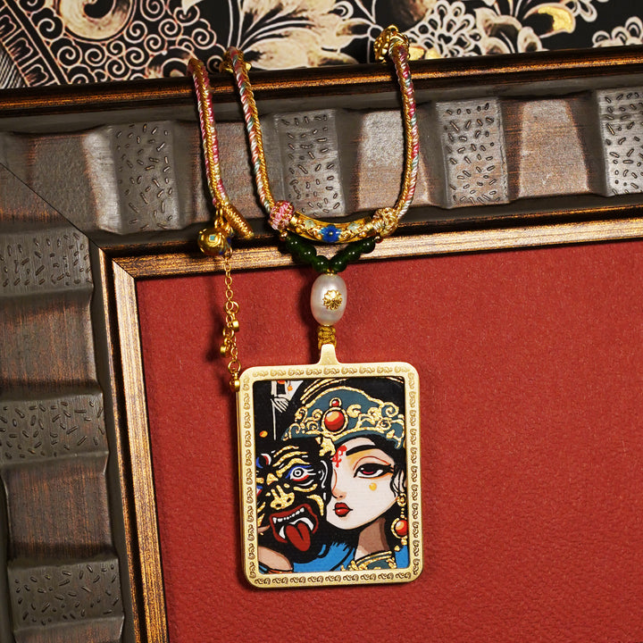 Blessed Necklace- Drashi Lhamo Necklace for Wealth